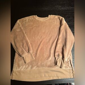 SO Women’s Beige Sherpa Crewneck Sweater (NEW without Tags)